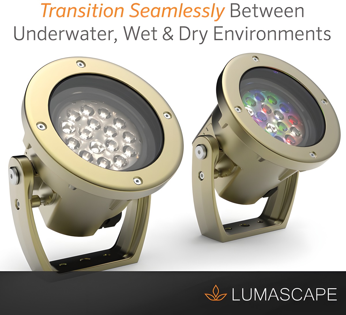 Lumascape Introduces High-performance LED Projectors for Underwater, Wet/dry, and Dry Applications
