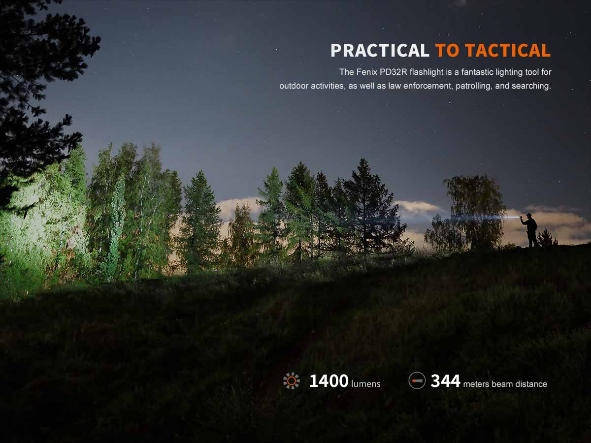 Introducing the Fenix PD32R: Compact and Versatile Rechargeable Flashlight for Every Adventure