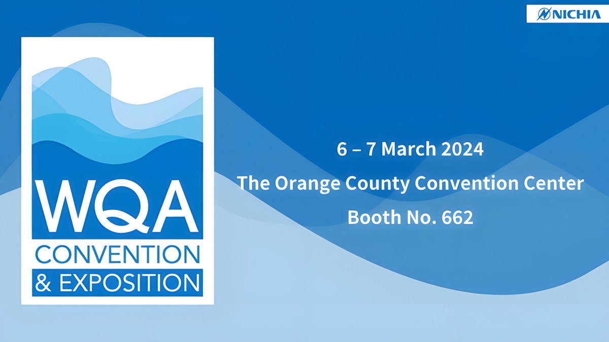 Nichia to Exhibit at Water Quality Convention & Exposition in Orlando Florida