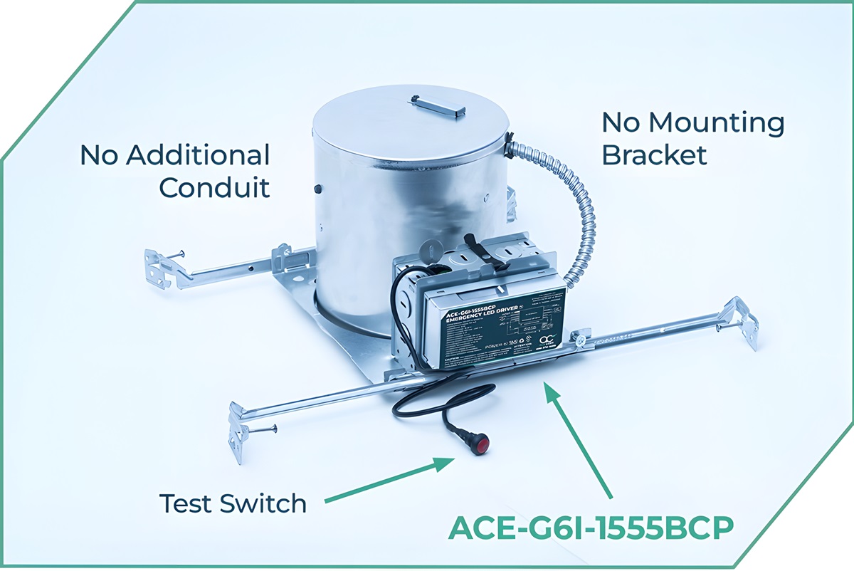 6 Watt Bottom Mount Emergency LED driver
