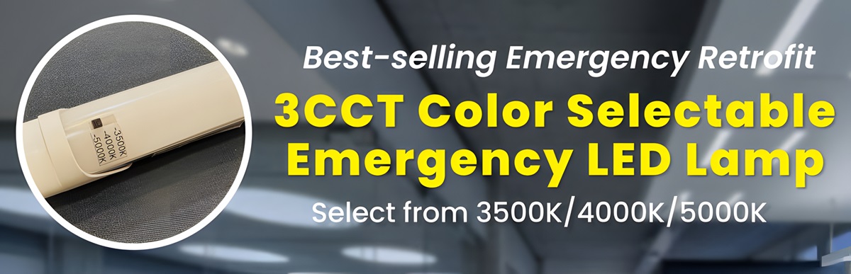 Aleddra's New 3CCT Emergency LED T8 and T5 Tubes 2-in-1 LED T8/T5 Now With Selectable Colors