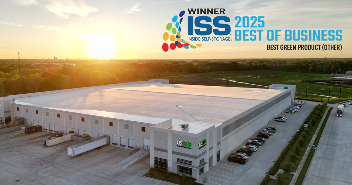 US LED, Ltd. Wins Best Green Product in 2025 Inside Self-Storage Best of Business Awards