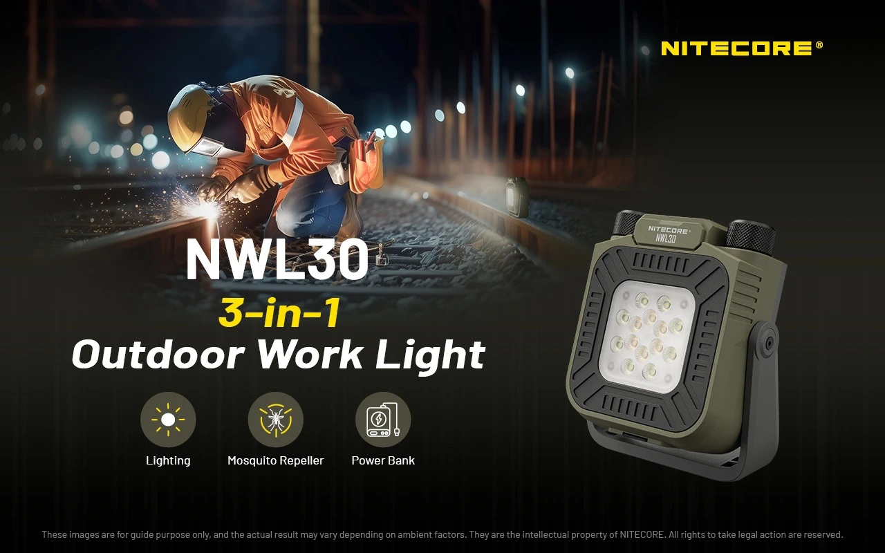 NITECORE Introduces NWL30 3-in-1 Outdoor Work Light
