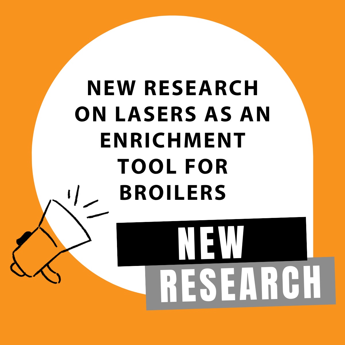 ONCE Animal Lighting Announces New Research on Lasers As an Enrichment Tool for Broilers