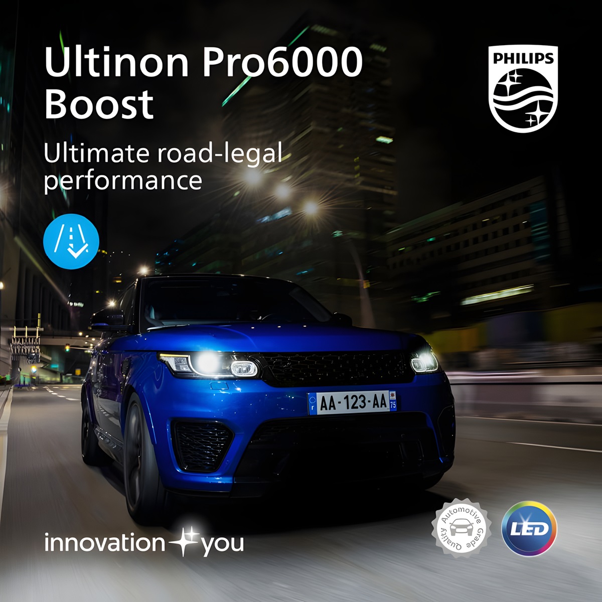 Lumileds Automotive Launches the Philips Ultinon Pro6000 Boost Road-Legal LED Retrofit Bulbs