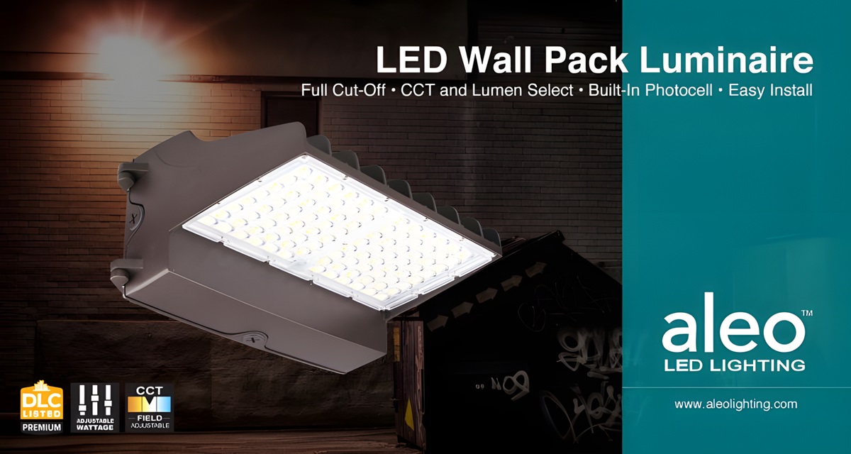 Aleo Lighting Introduces the Next Gen WPL UX Full Cut-Off Wall Pack