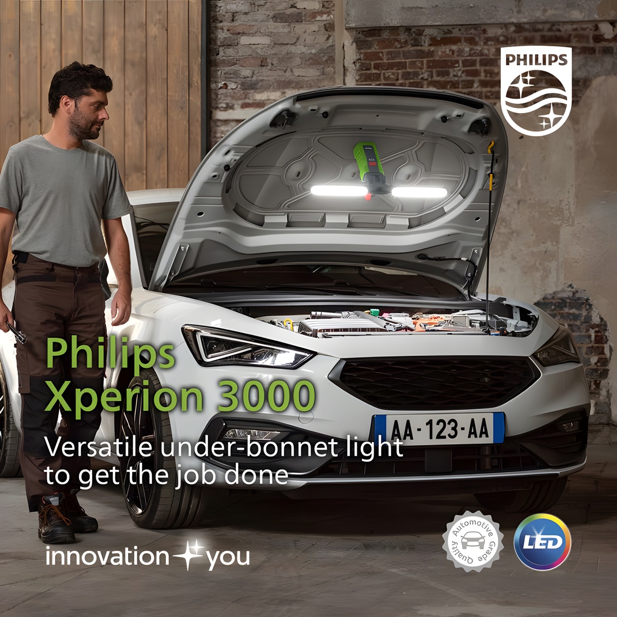 New Philips Xperion 3000 Under-bonnet LED Light Brings Brightness and Enhanced Flexibility
