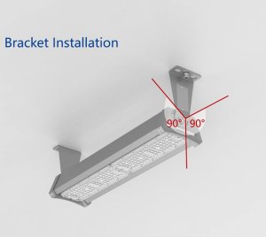 150W Industrial LED Linear High/Low Bay Light with 1-10V Dimming, Flicker Free