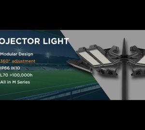 High Power IP66 Modular LED Projector Light for Stadiums & Sports Fields