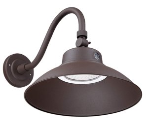 14 inch LED Gooseneck Barn Light 25W 42W with Built-in Dusk to Dawn Photo Sensor