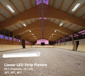 DLC Premium Listed Linear LED Strip Fixture 2FT 4FT 8FT Commercial LED Shop Light