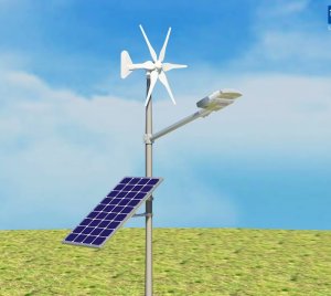 Remote Control Wind Turbine Solar Hybrid Street Lights