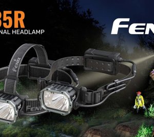 Fenix HP35R 4000-Lumen Rechargeable Headlamp – Dual Beam Spotlight & Floodlight for Extreme Outdoor Use