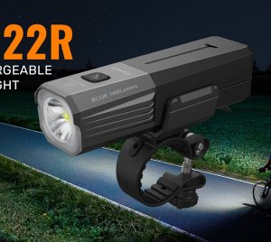 Fenix BC22R Rechargeable Bike Light: 1400 Lumens, Long-Distance Illumination, and Glare Reduction for Safety