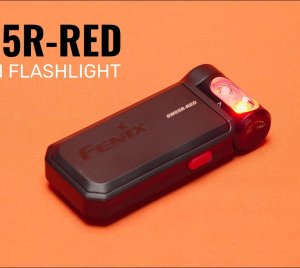 Fenix SW05R-RED Clip-On Flashlight: 150 Lumens, Adjustable 200° Head, Red Light & USB-C Rechargeable