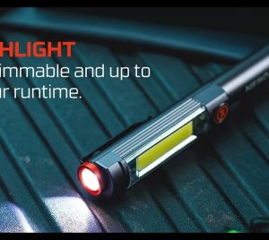 NEBO Franklin Swivel 500 Lumen COB Work Light & Flashlight – 3-in-1 Task Light for Job Sites, Camping & Emergencies