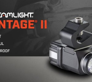 Streamlight Vantage II: Compact LED Fire Helmet and Hard Hat Light with Blue Taillight for Firefighters and Industrial Workers