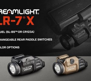 Streamlight TLR-7® X Multi-Fuel, High-Lumen, High Candela Rail-Mounted Weapon Light with Ambidextrous Switches and Programmable Strobe