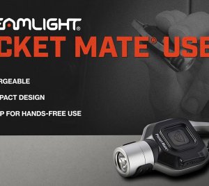Streamlight Pocket Mate® USB Rechargeable Keychain Light – Micro EDC Flashlight for Zippers, Hats, and Key Rings