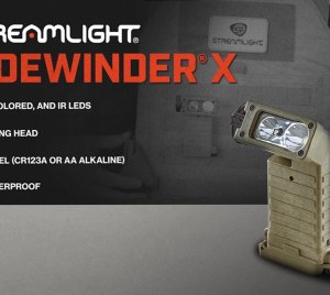 Streamlight Sidewinder® X High-Output, Multi-Fuel Military Flashlight with Tilting Head for Law Enforcement, Aviation, and Tactical Use