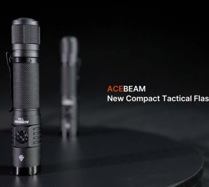 Acebeam T35 Compact Tactical Flashlight with 1900 Lumens, Self-Defense Bezel, Multi-Mode Lighting and IP68 Ratin