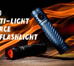 Acebeam EC20 EDC Flashlight with Red, Blue, Green Auxiliary Lights, Dual Power Options, and Magnetic Tail Cap for Outdoor and Tactical Use