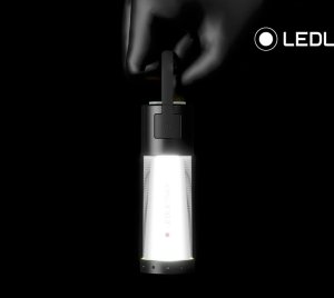 Ledlenser ML6 Rechargeable Camping Lantern – Portable Light with Power Bank, Rubber Hook, and Glare-Free Beam