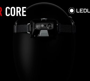 Ledlenser HF6R Core Waterproof IP68 Rechargeable LED Headlamp with Flood-to-Spot Focus and Lightweight Aluminum Design for Versatile Use in Hiking, Camping, and
