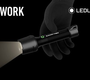 LEDLenser P6R Work Rechargeable Flashlight Built for Professionals with Chemical and Impact Resistance
