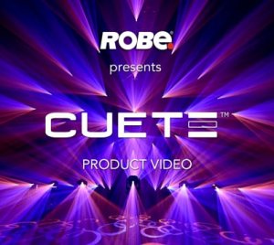 Robe CUETE® Moving Head Spotlight with Rotating Gobos and CMY Color Mixing for Small Venues, Studios, and Live Productions