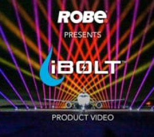 Robe iBOLT Laser Searchlight with CMY Mixing and Gobo Effects for Outdoor Aerial Lighting