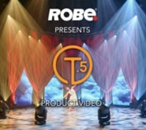 Robe T.5 Profile Multispectral LED Moving Light: Miniaturized Stage Lighting System with Compact Design, Dynamic Shutter Systems