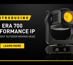 Martin ERA 700 Performance IP LED Moving Head Profile with CMYC Color Mixing, Dual Prisms, and Gobo Wheels for Architainment and Large Outdoor Installations