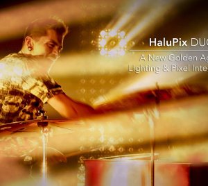 Prolights HaluPix DUO IP65 Dual-Layer LED Matrix Panel with Beam Effects & Full RGBWW Pixel Control for Dynamic Stage & Broadcast Lighting