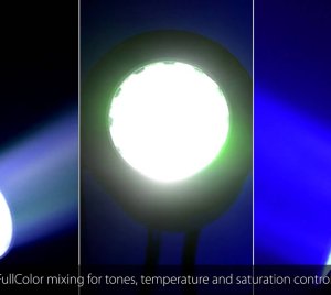 Prolights Accent 1Q DMX-Controlled RGBW LED Accent Light with Narrow Beam and Full Color Mixing