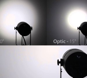 Prolights StudioCob LED PAR with Flexible Lens Options and HD Dimming for Studio and Event Lighting