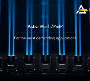 Prolights Astra Wash7PixIP RGBW LED Moving Head Wash Light with Zoom and Pixel Control for Outdoor Shows