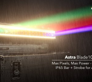 PROLIGHTS Astra Blade100IP Motorized Linear Batten with RGB+WW LEDs, Pixel Control, and 4°-40° Zoom for Stage, Event, and Architectural Lighting
