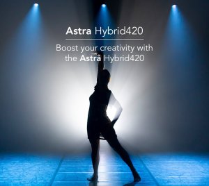 Prolights Astra Hybrid420 Hybrid Beam/Spot Moving Head Light with USHIO Lamp, Color Wheels, Dual Gobos, and CMY Mixing
