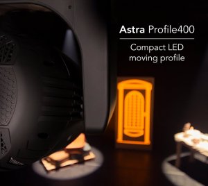 Prolights Astra Profile400 LED Moving Profile Light with Motorized Zoom, CMY Color Mixing, Framing System, and Animation Effects