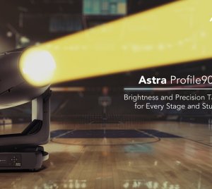 PProlights Astra Profile900HQ LED Hybrid Spot/Beam Moving Head Light for Theater, Film, and TV Productions