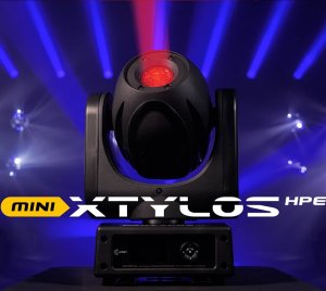 Claypaky Mini Xtylos HPE RGB Laser Beam Moving Head Light with Virtual CTO, Dual Prism Effects, and 24-Bit Dimming