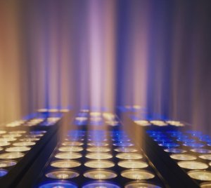 Claypaky Tambora Rays RGBWW LED Fixture with Strobe Effects, Pixel Mapping, and Layer Control for Professional Event and Stage Lighting
