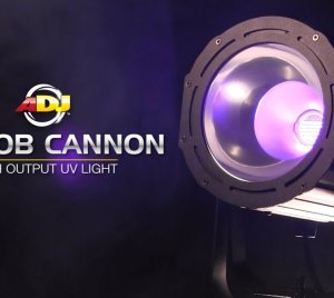 ADJ UV COB Cannon LED Blacklight Fixture for Stage, Theater, and Special Effects Lighting
