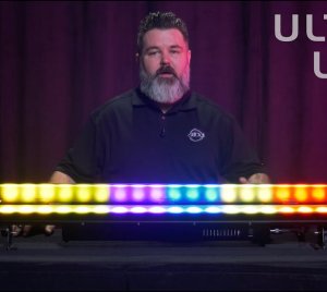 ADJ Ultra LB18 Linear LED Wash Fixture with RGBAL Color Mixing and Tunable White for Indoor and Outdoor Event Lighting