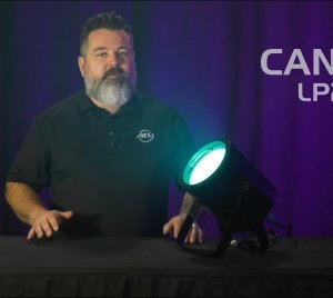 ADJ COB Cannon LP200ST LED Wash Light with RGBAL Color Mixing, Tunable White, DMX Control