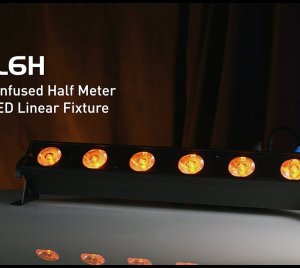 ADJ UBL6H Linear LED Wall Wash Fixture with Full RGBAL+UV Spectrum for Event, Stage, and Architectural Lighting