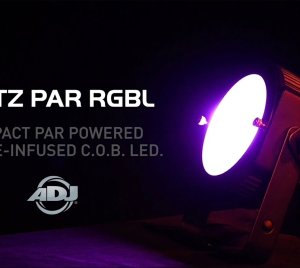 ADJ Dotz Par RGBL COB LED Par Can Light for Uplighting, Downstage Wash, Accent Lighting, and Portable Event Production
