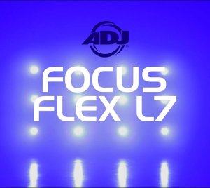 ADJ Focus Flex L7 Compact LED Moving Head with Motorized Zoom, Pixel Effects, and Virtual CMY Color Mixing