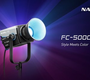 Nanlite FC-500C RGBW LED Spotlight – 500W Full-Color Studio Light with DMX, Bluetooth, 2.4G, and Bowens Mount